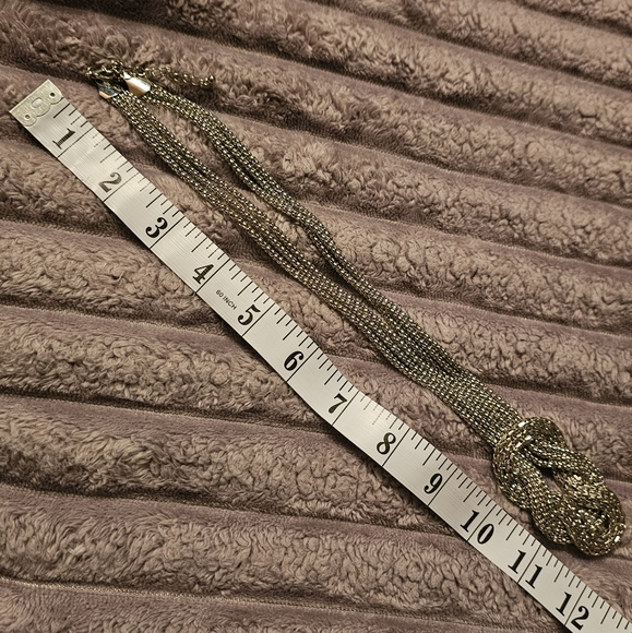 Vintage Silver Love Knot Necklace - Picture 2 of 3